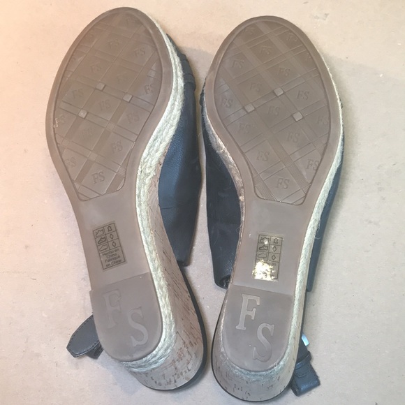 Franco Sarto black leather wedges in size 8.5. - Picture 6 of 6